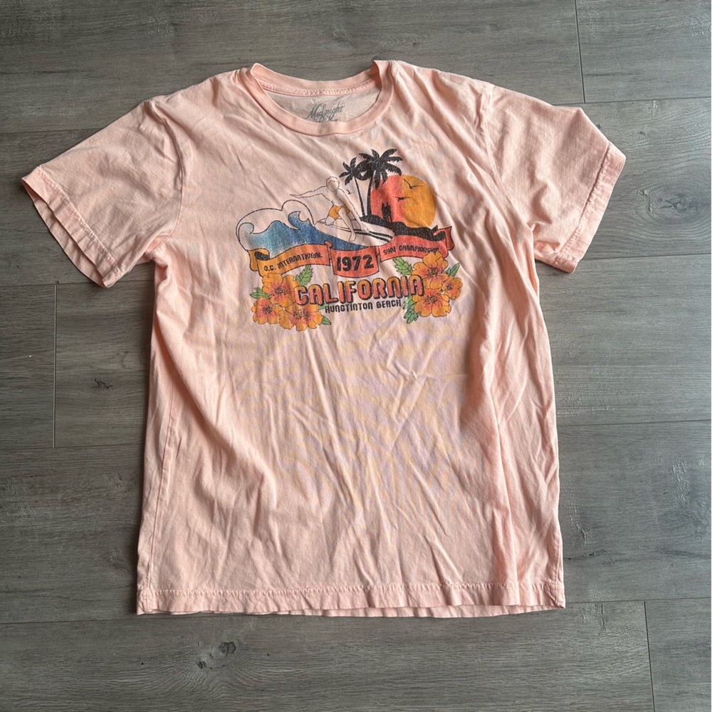 Anthropologie X Midnight Rider Huntington Beach t-shirt - size medium